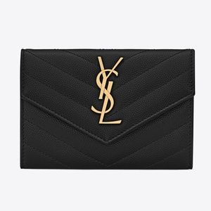 Saint Laurent YSL Cassandre Small Envelope Wallet
